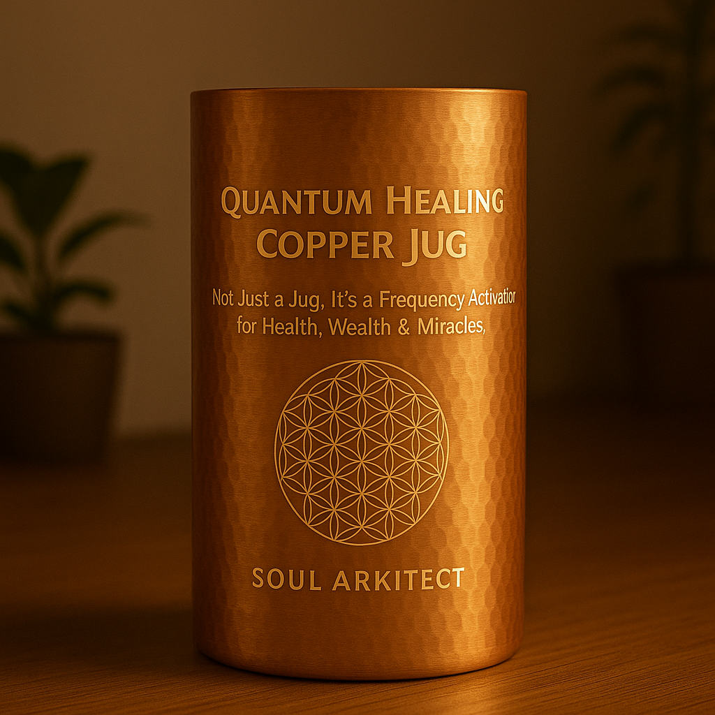 Quantum Frequency Healing Copper Jug for Wealth, Health and Success – Custom Designed for You