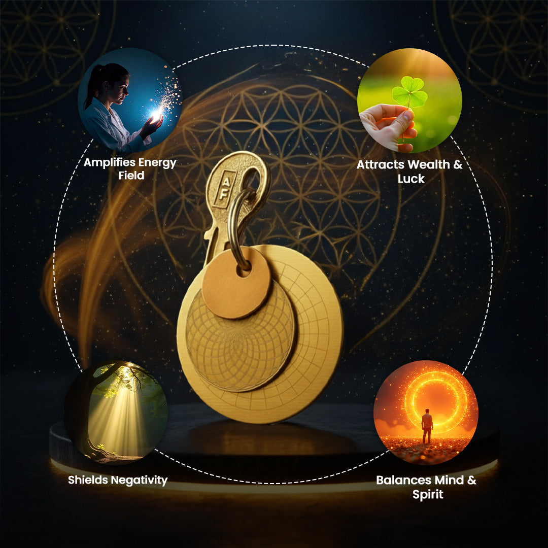Quantum Frequency Healing Key Ring for Wealth, Health & Success – Custom Made for Your Success